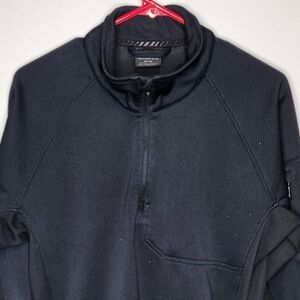 Oakley 1/4 Zip Black Sweatshirt Pullover Size Medium